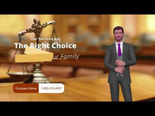 Bankruptcy Attorney 3D Animated Male Spokesperson Promo Video
