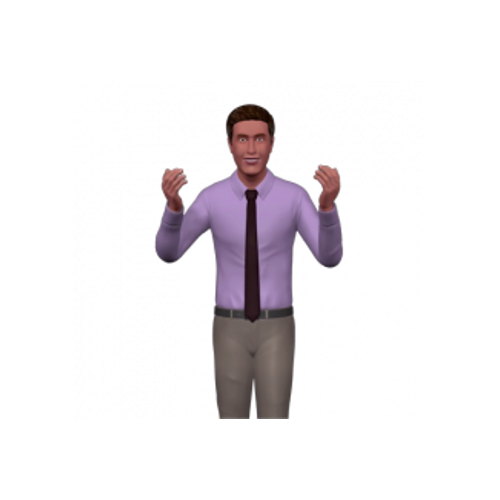 Hispanic Male Business Casual Custom 3D Animation Promo Video