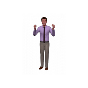 Hispanic Male Business Casual Custom 3D Animation Promo Video