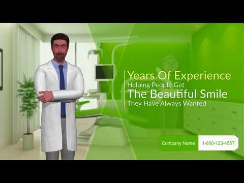 Dentist 3D Animated Male Spokesperson Lead Generation Promo Video